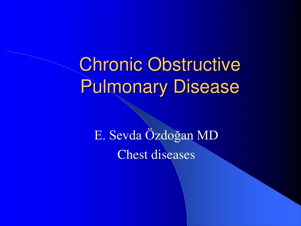 chronic obstructive pulmonary disease