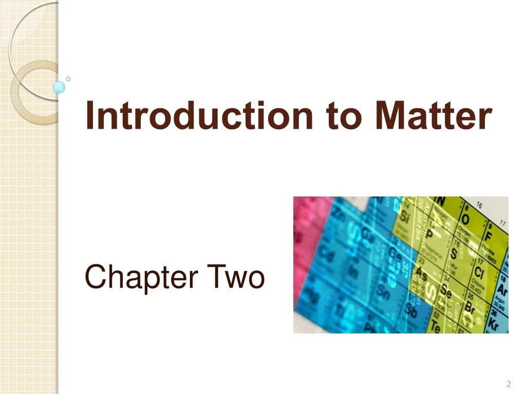 introduction to matter