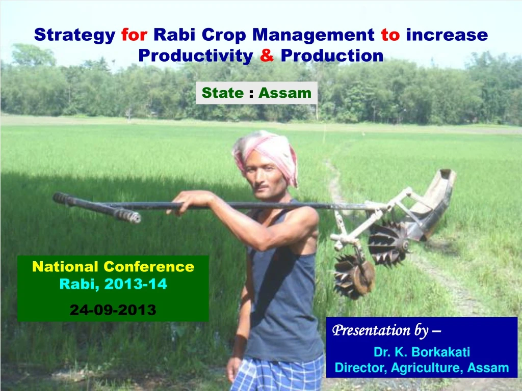 strategy for rabi crop management to increase