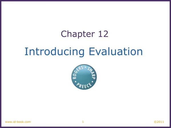 Introducing Evaluation