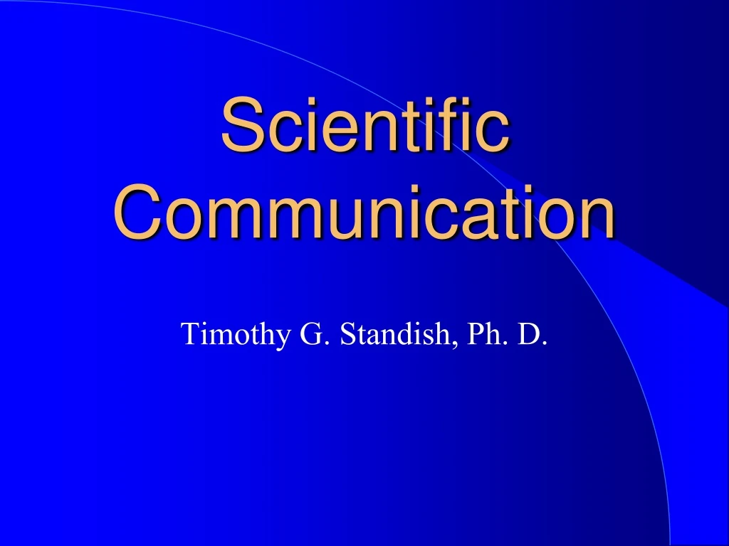 scientific communication