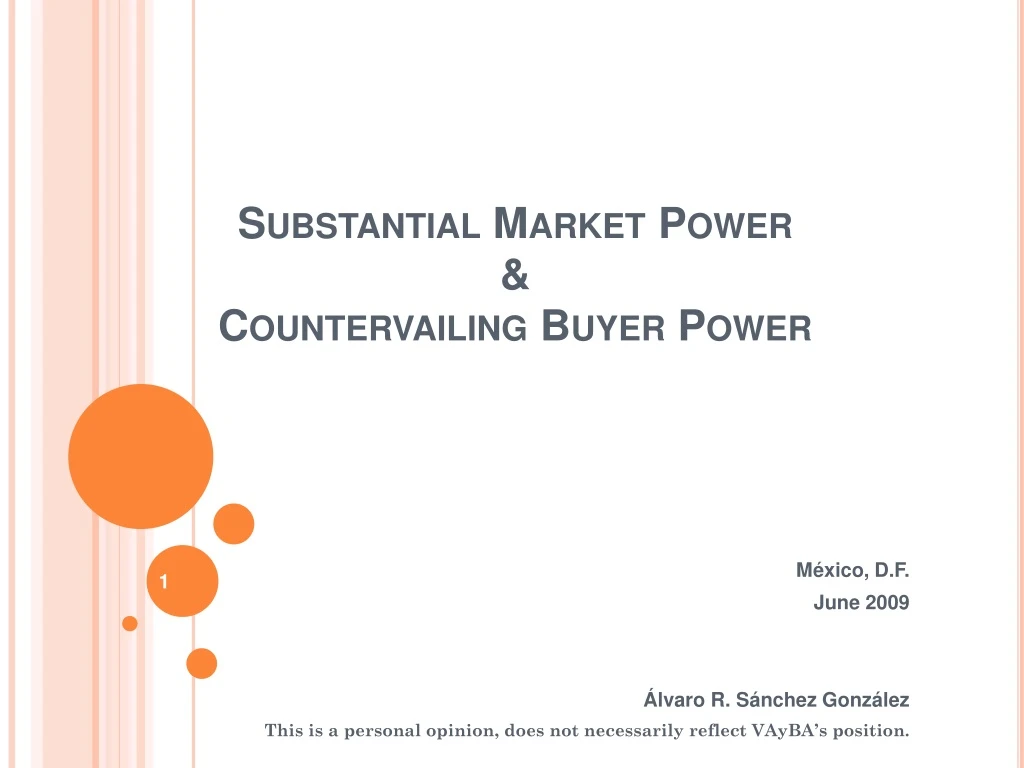 substantial market power countervailing buyer power