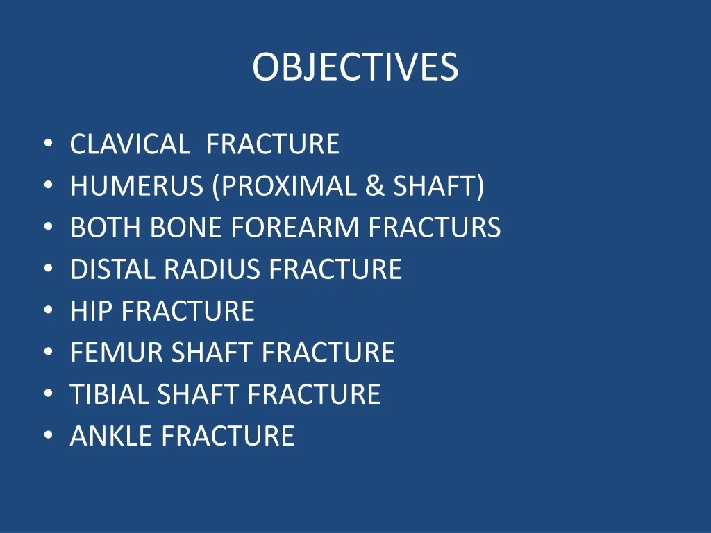 objectives