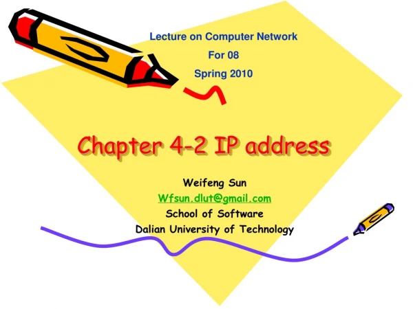 Chapter 4-2 IP address