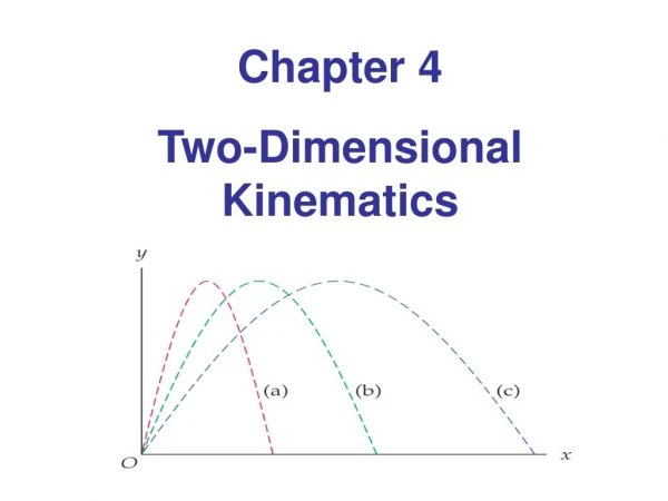 Chapter 4 Two-Dimensional Kinematics