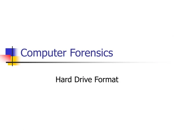 Computer Forensics