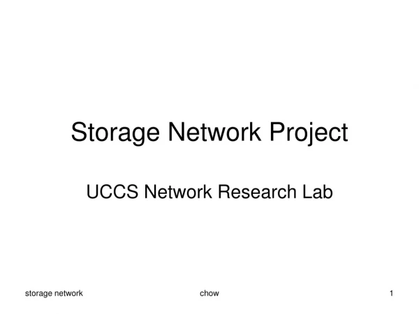 Storage Network Project