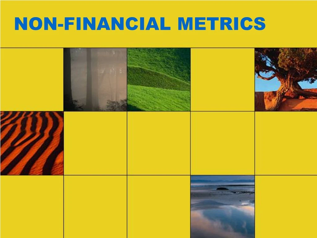 non financial metrics