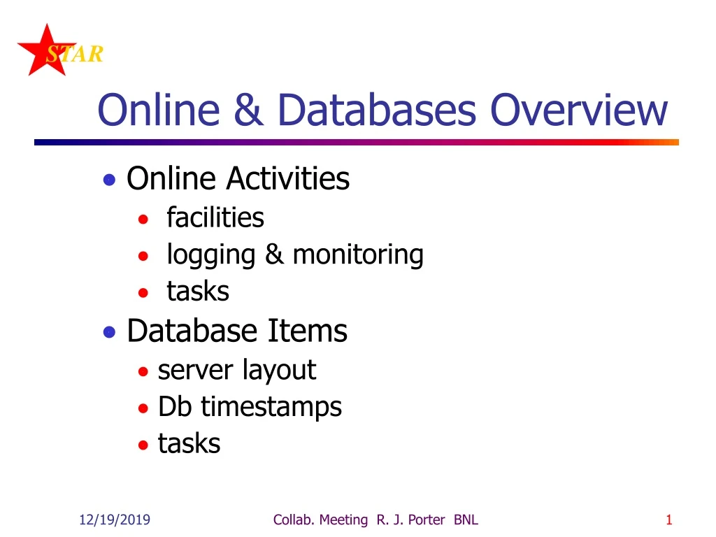 online databases overview