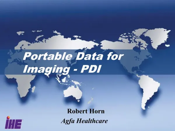 Portable Data for Imaging - PDI