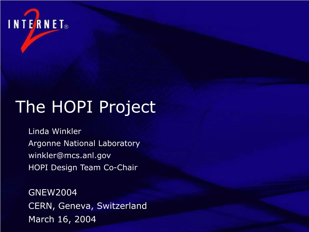 the hopi project