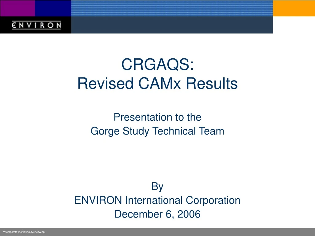 crgaqs revised camx results