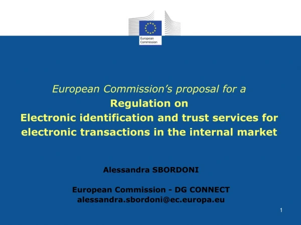 European Commission’s proposal for a  Regulation on