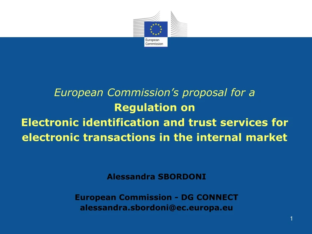 european commission s proposal for a regulation