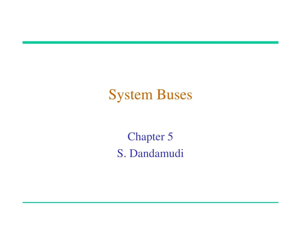 system buses