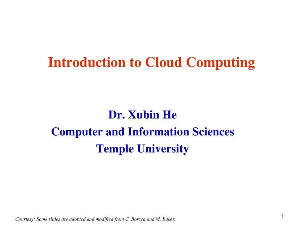 introduction to cloud computing