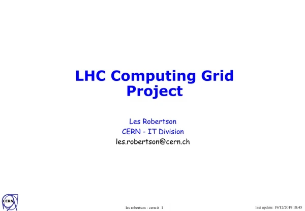 LHC Computing Grid Project