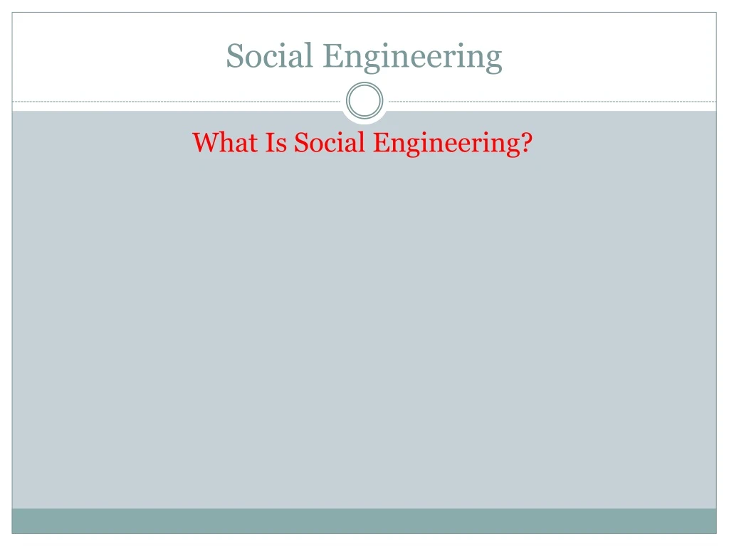 social engineering