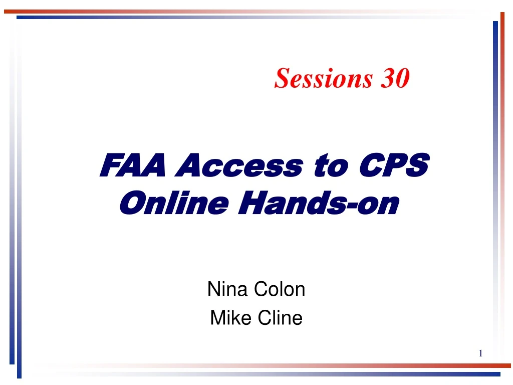 faa access to cps online hands on