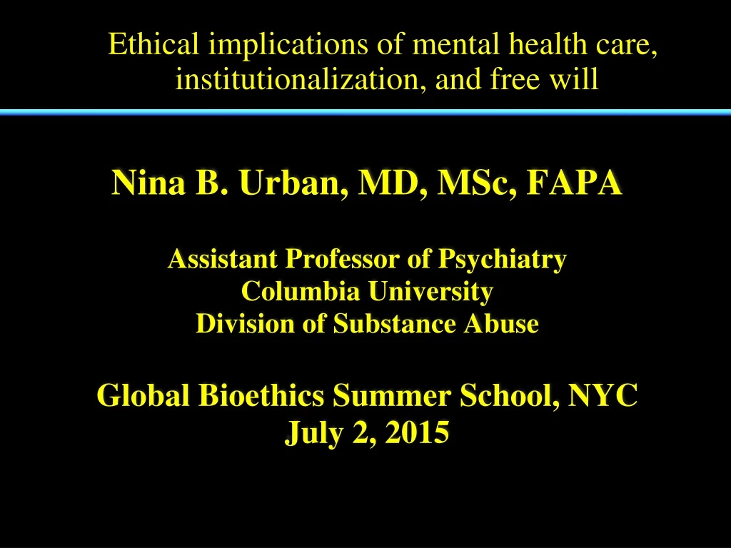 ethical implications of mental health care