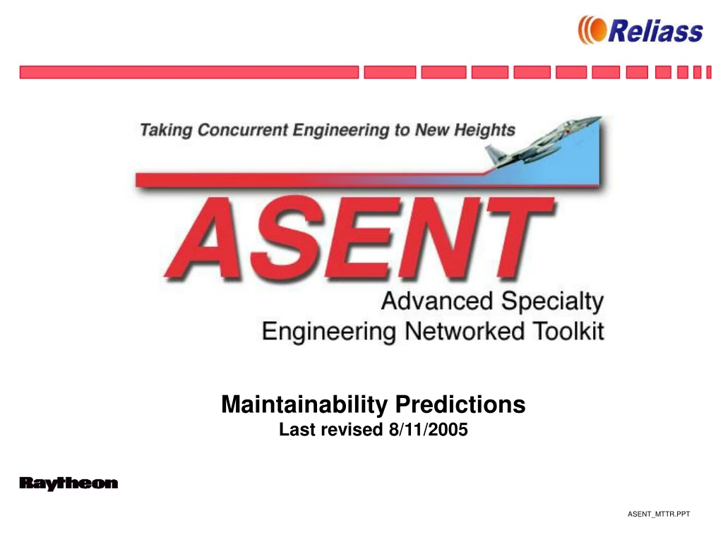 maintainability predictions last revised 8 11 2005