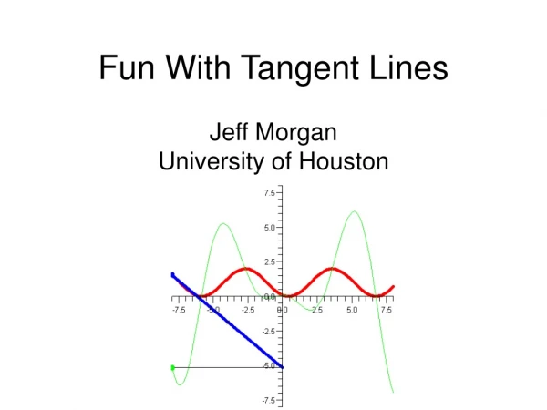 Fun With Tangent Lines