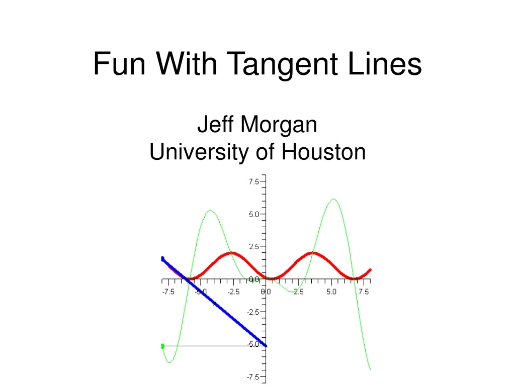 fun with tangent lines