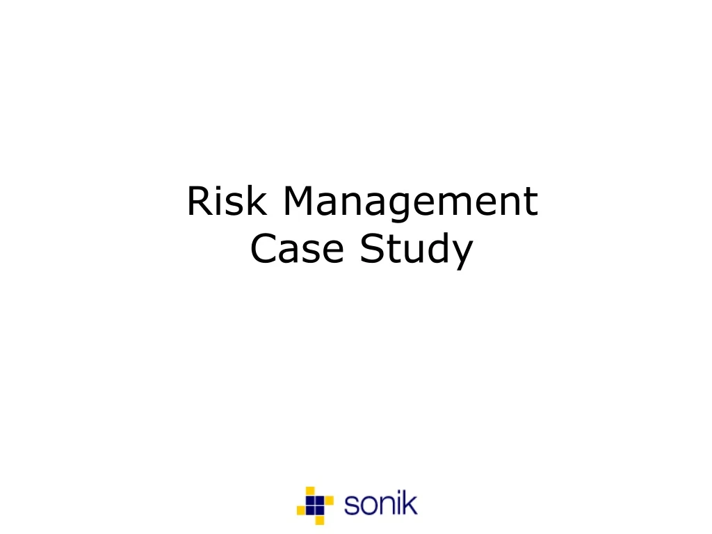 risk management case study