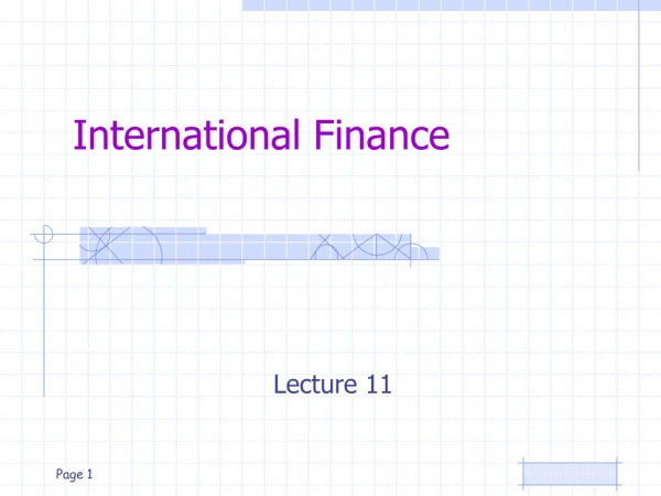 International Finance