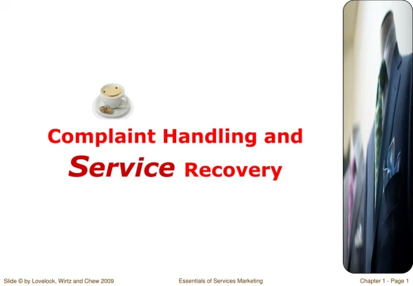 Complaint Handling and S ervice  Recovery