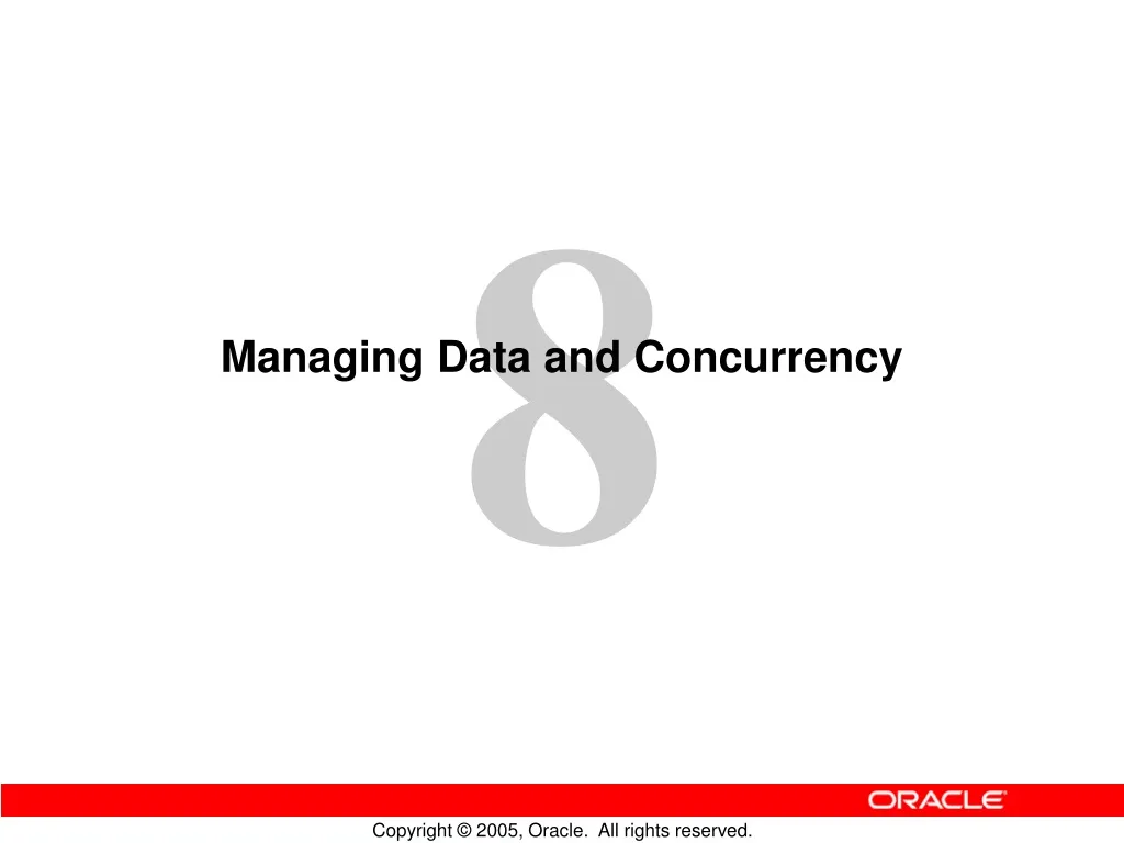 managing data and concurrency