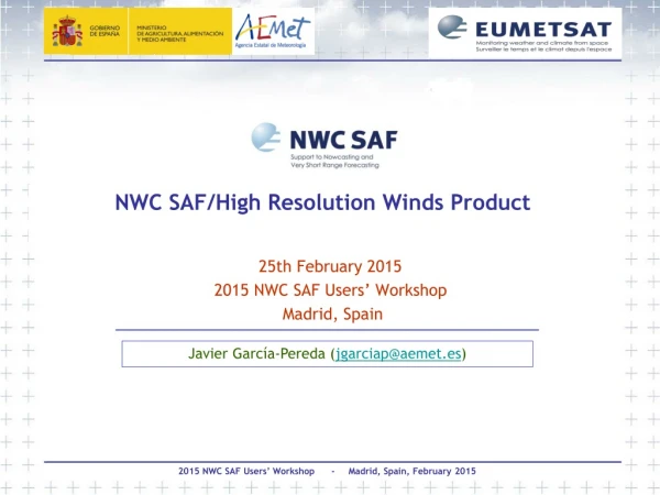 NWC SAF/High Resolution Winds Product