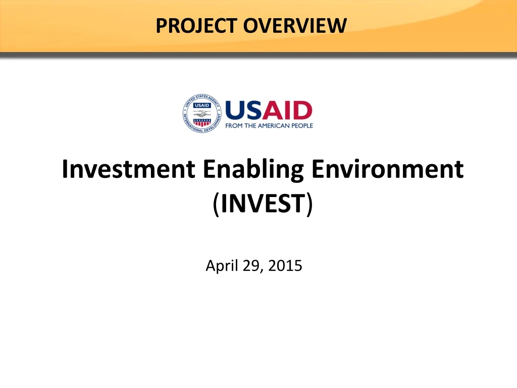 investment enabling environment invest