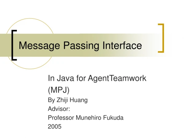 Message Passing Interface