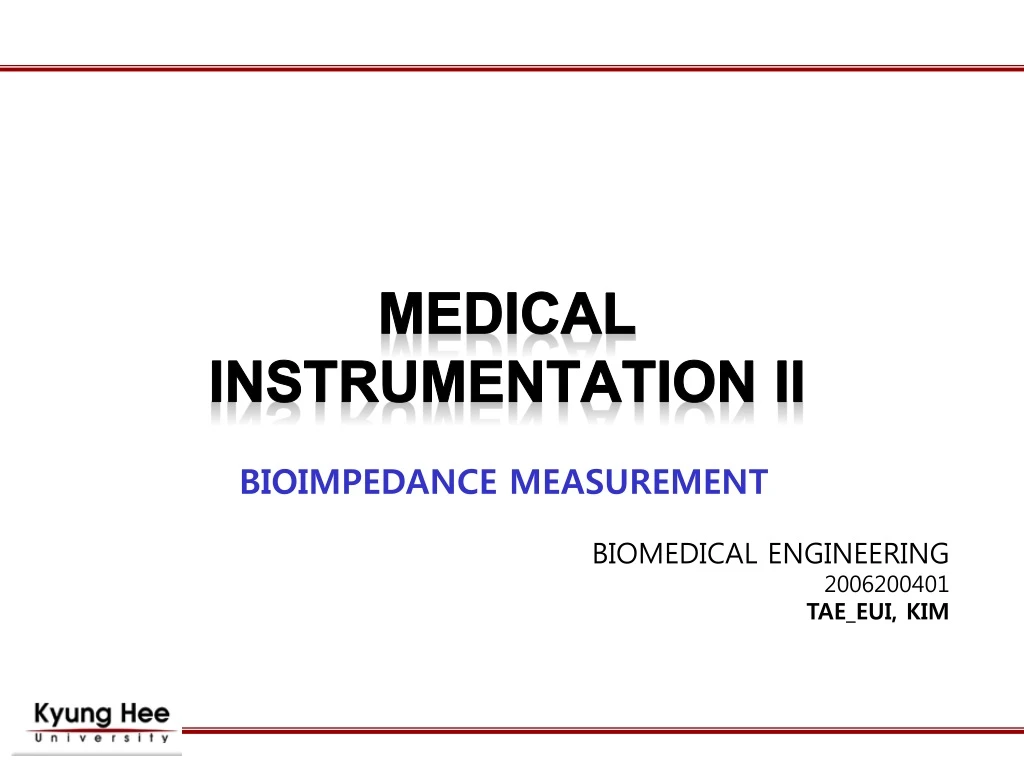 medical instrumentation ii