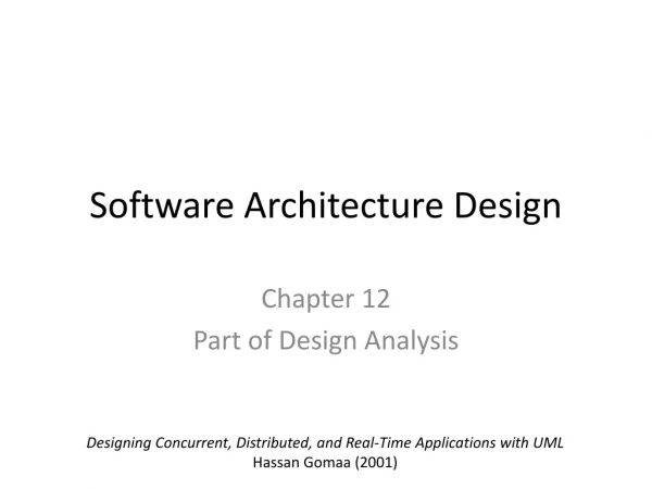 Software Architecture Design
