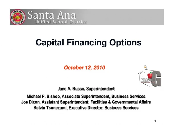 Capital Financing Options