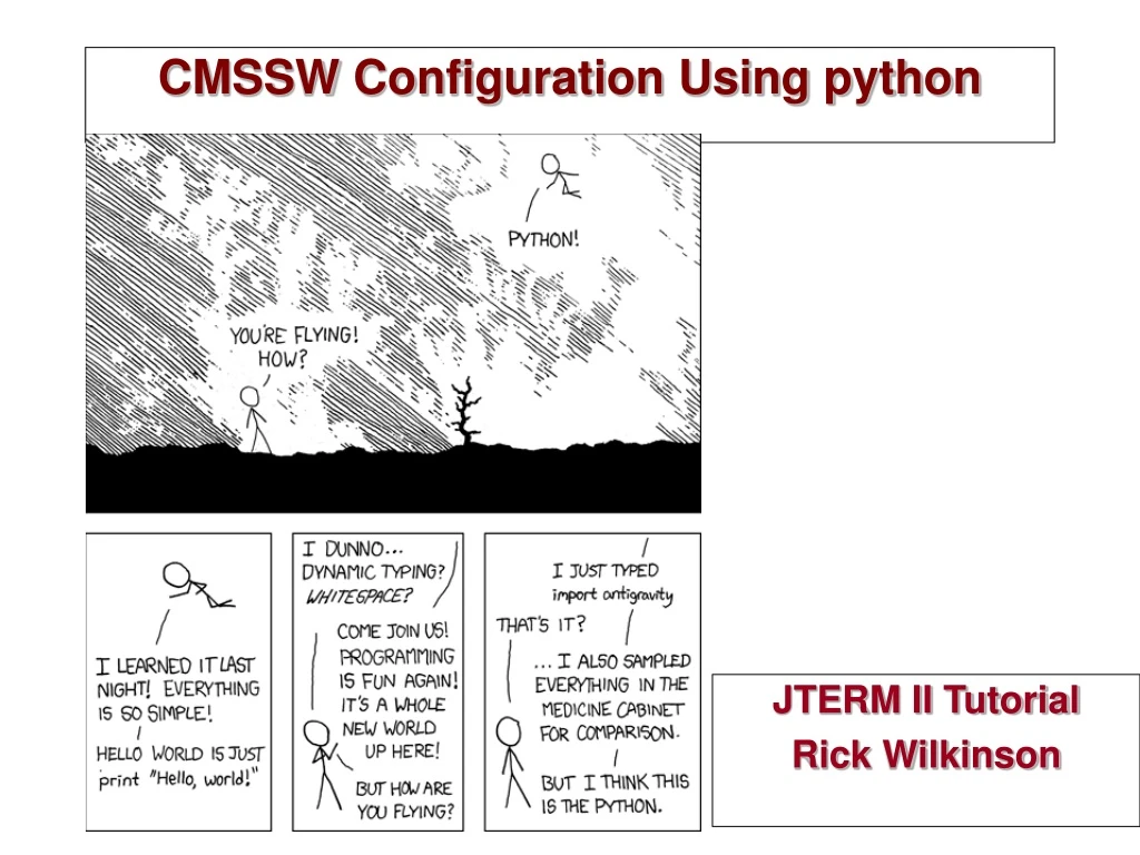 cmssw configuration using python