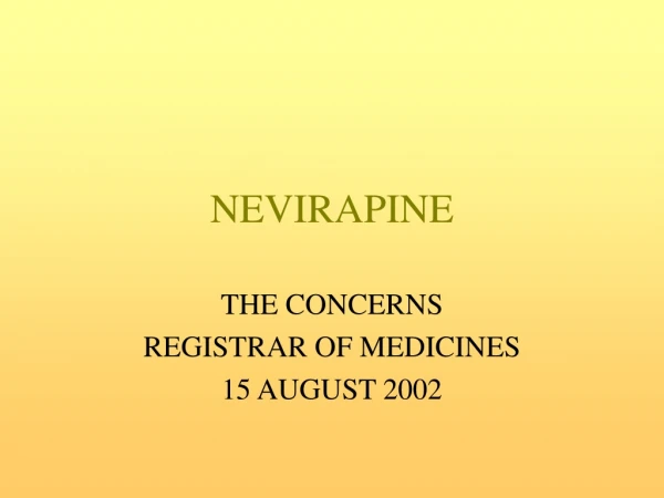 NEVIRAPINE