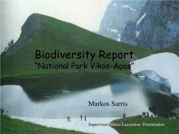 Biodiversity Report “National Park Vikos-Aoos”