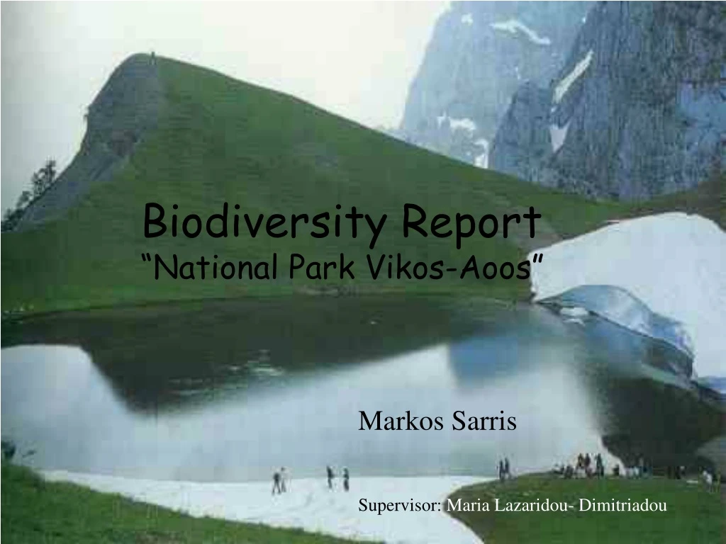 biodiversity report national park vikos aoos