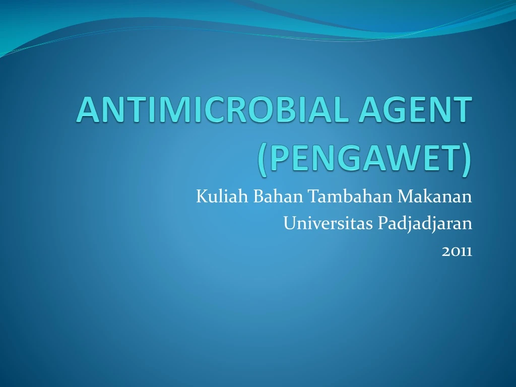 antimicrobial agent pengawet