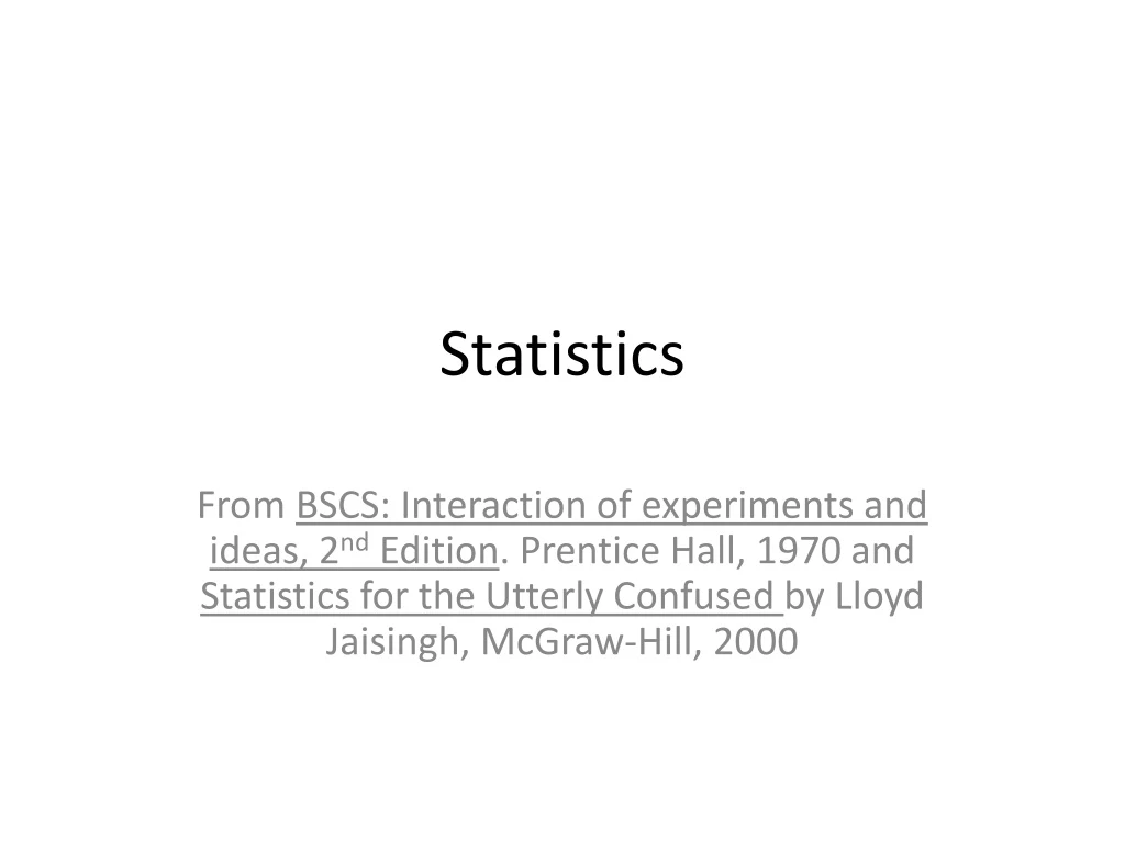 statistics