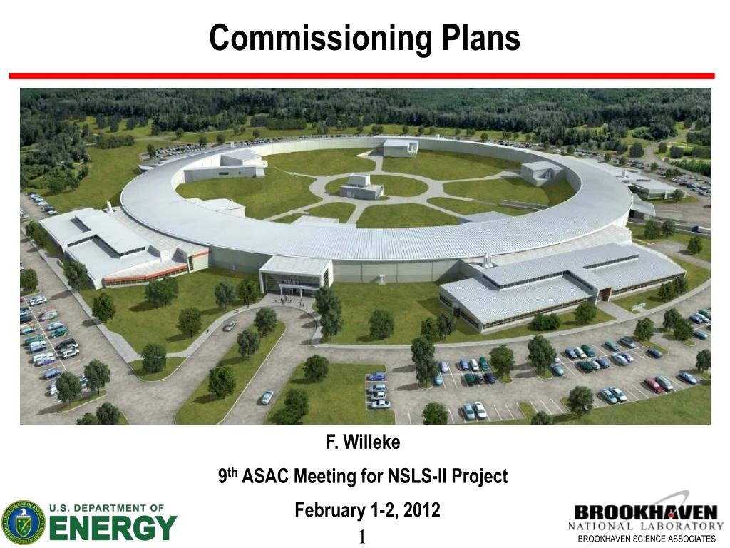 commissioning plans