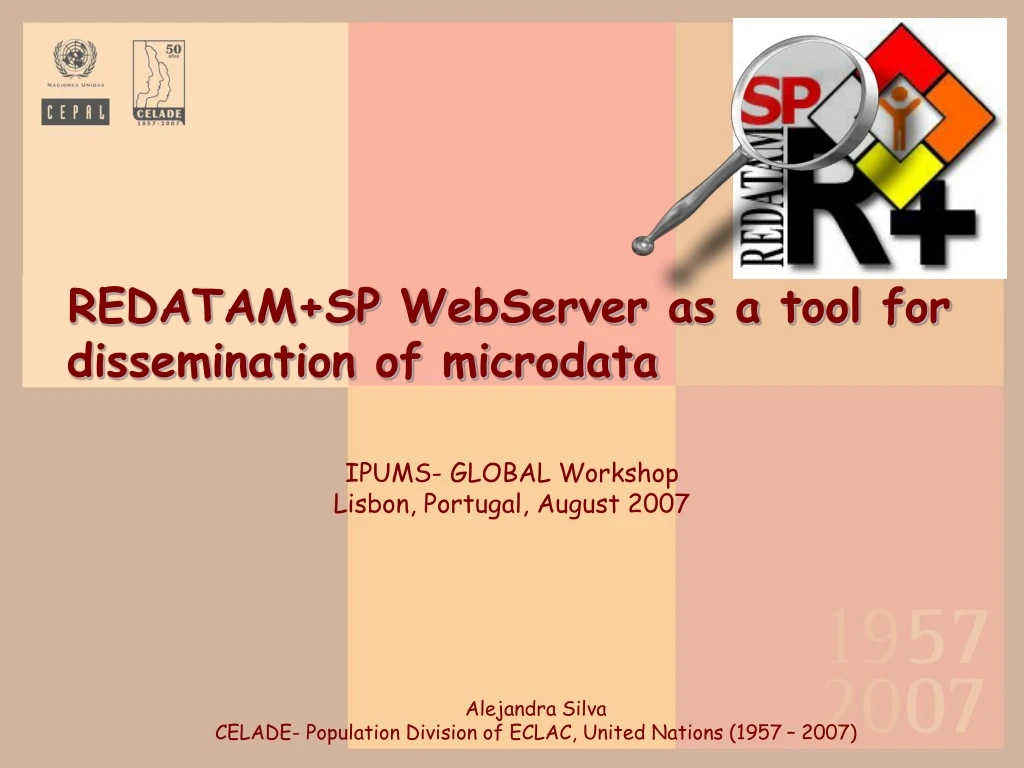 redatam sp webserver as a tool for dissemination