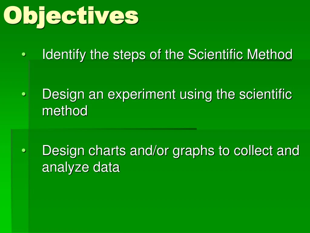 objectives