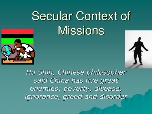 Secular Context of Missions