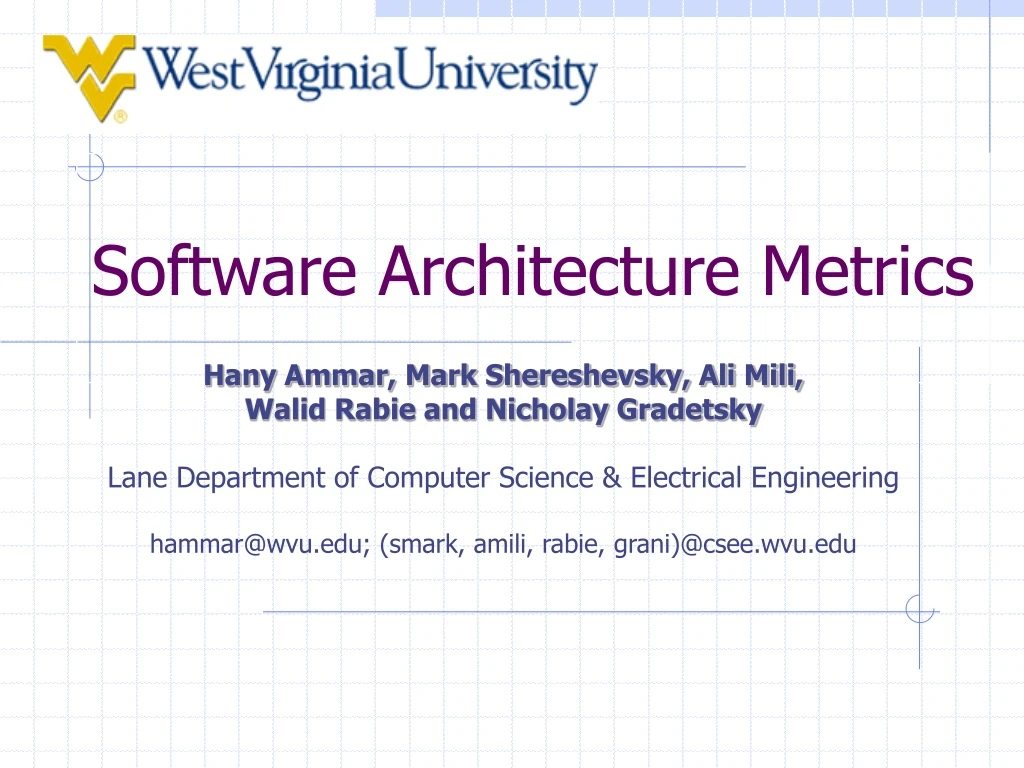 software architecture metrics