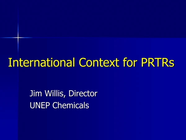 International Context for PRTRs