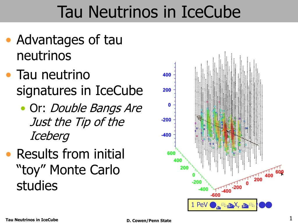 tau neutrinos in icecube